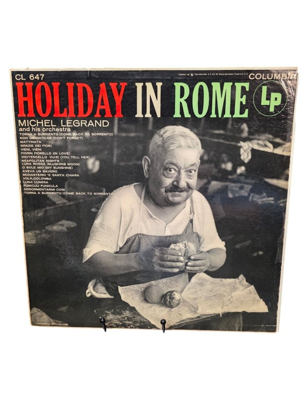1955 Vinyl LP Holiday in Rome by Michel Legrand & His Orchestra